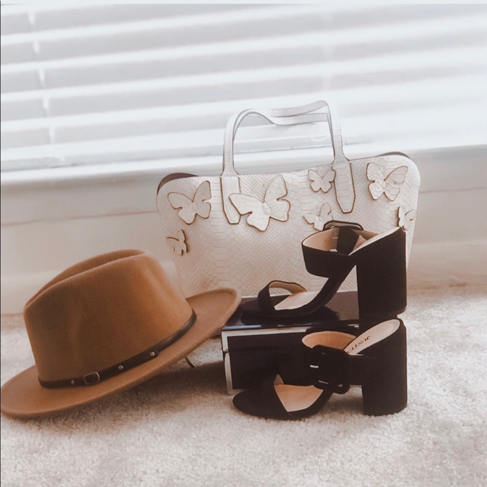 Velvet Heeled Sandals